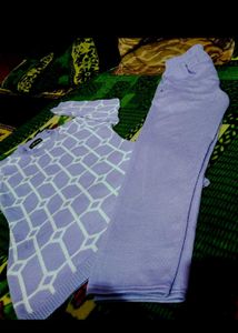 Lavender coard set woolen