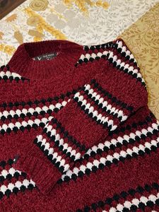 Striped Knit Sweater