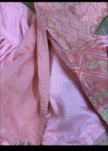 Boutique Stiched Baby Pink Suit