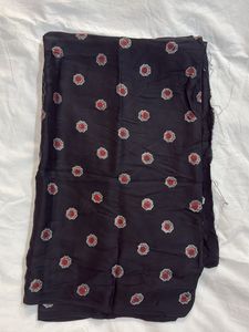 2.5 Mtr Block Print Satin Fabric
