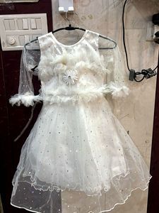 girls white frock