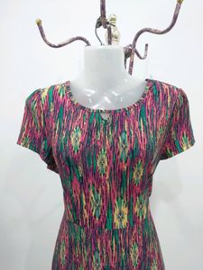 Multi Printed A Line Dress
