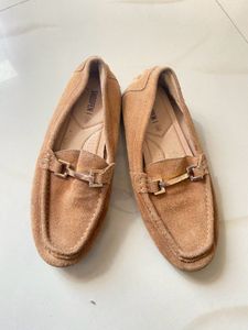 Stylish Suede Loafers genuine leather