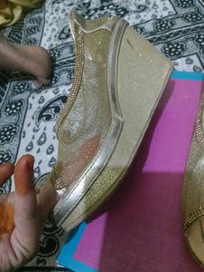 Gold Embellished Flats