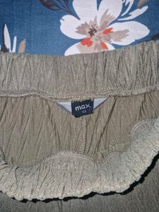 Olive Green Wide Leg Pants