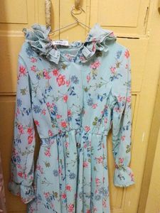 Floral Ruffle Mini Dress