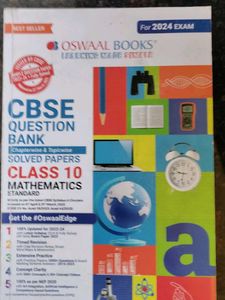 Oswaal CBSE Class 10 Mathematics Question Bank