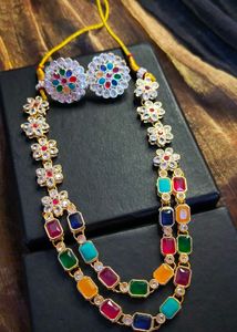 Multicolour Partywear Jewellery Set