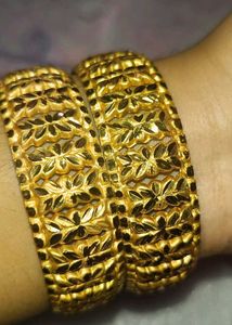 Elegant Gold Bangle Set