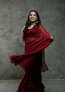 Ruffle Saree