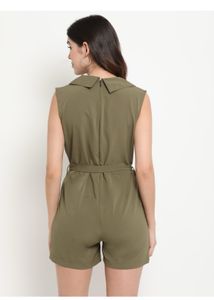 Olive Green Playsuit