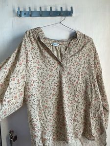 Floral Print Long Sleeve Blouse