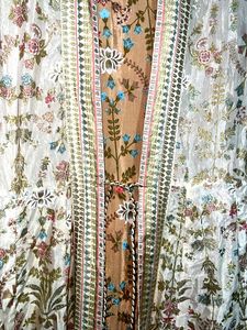 W Gold &amp; Peach Ethnic Maxi Dress