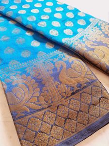 New Blue Saree