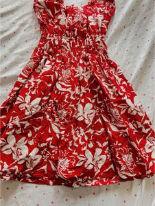Red Floral Dress