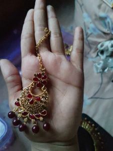 Necklace, Earings,, Mangtika
