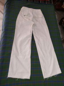 Flared White Straight Jeans ✨