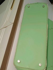Allen Solly Light Green Tote Bag