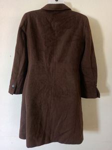 Prendang Brown Overcoat For Women