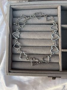 Heart Choker Chain Necklace