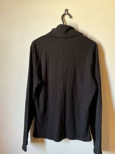 Black Turtleneck Ribbed Winter top 🖤