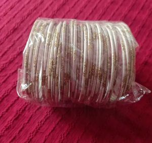 Set of Bangles - Gold Glitter Detail