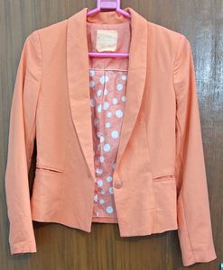 BERSHKA Coral Blazer