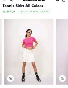 ‼️PRICE DROP‼️White Pleated Skirt Pinteresty