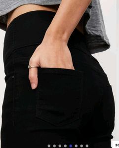 Black Jeans Three Buttons