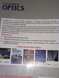 Optics Textbook - B.Sc. Physics Students