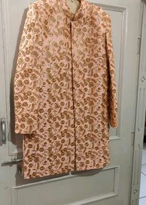 Peace Floral Design Sherwani For Men
