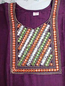 Elegant Embroidered Kurta