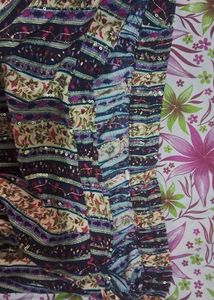 Striped Floral Sequin Co-ord Set