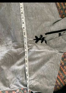 Gray Cropped Hoodie