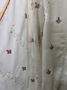 Off-White Pakistani Pant Suit Set