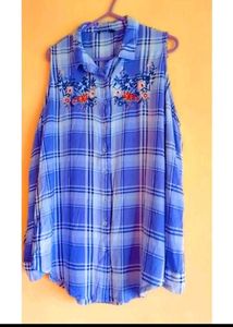 👔👕 trio- womens Assorted Plaid Shirts