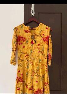 Mustard Cold Should Kurti