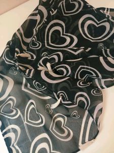 Heart Print Scarf