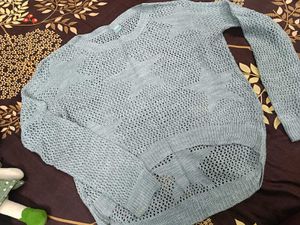 Blue Knit Sweater