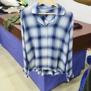 Blue Plaid Shirt