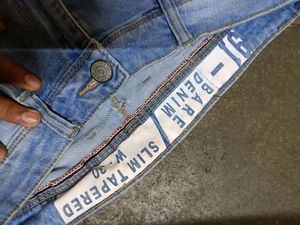 Bare Denim Size 30 Slightly Damaged Pn Back Side