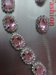 Pink Gemstone Jewelry Set