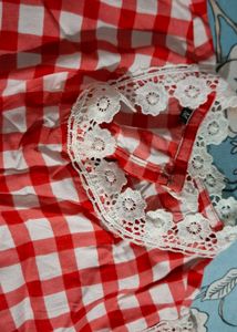Red & White Checkered Top