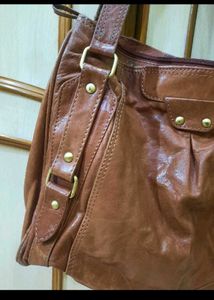 Brown Leather Shoulder Bag
