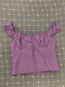 Pink Tie-Front Top
