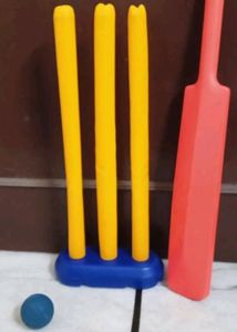 Wicket,Bat,Ball Combo (Plastic) Best Quality