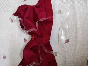 Clovia Maroon Bra With Transparent Straps