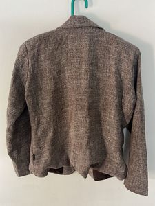 Stylish Brown Textured Coat