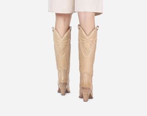 Bronx Cowboy Knee-Length Leather Boots