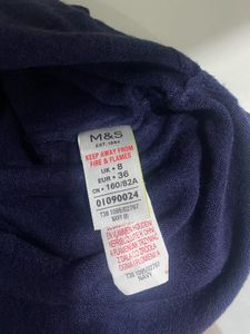 Marks And Spencer Navy Blue Sweater